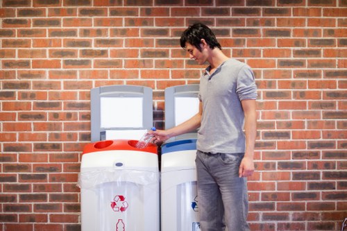 Residential rubbish bin being emptied